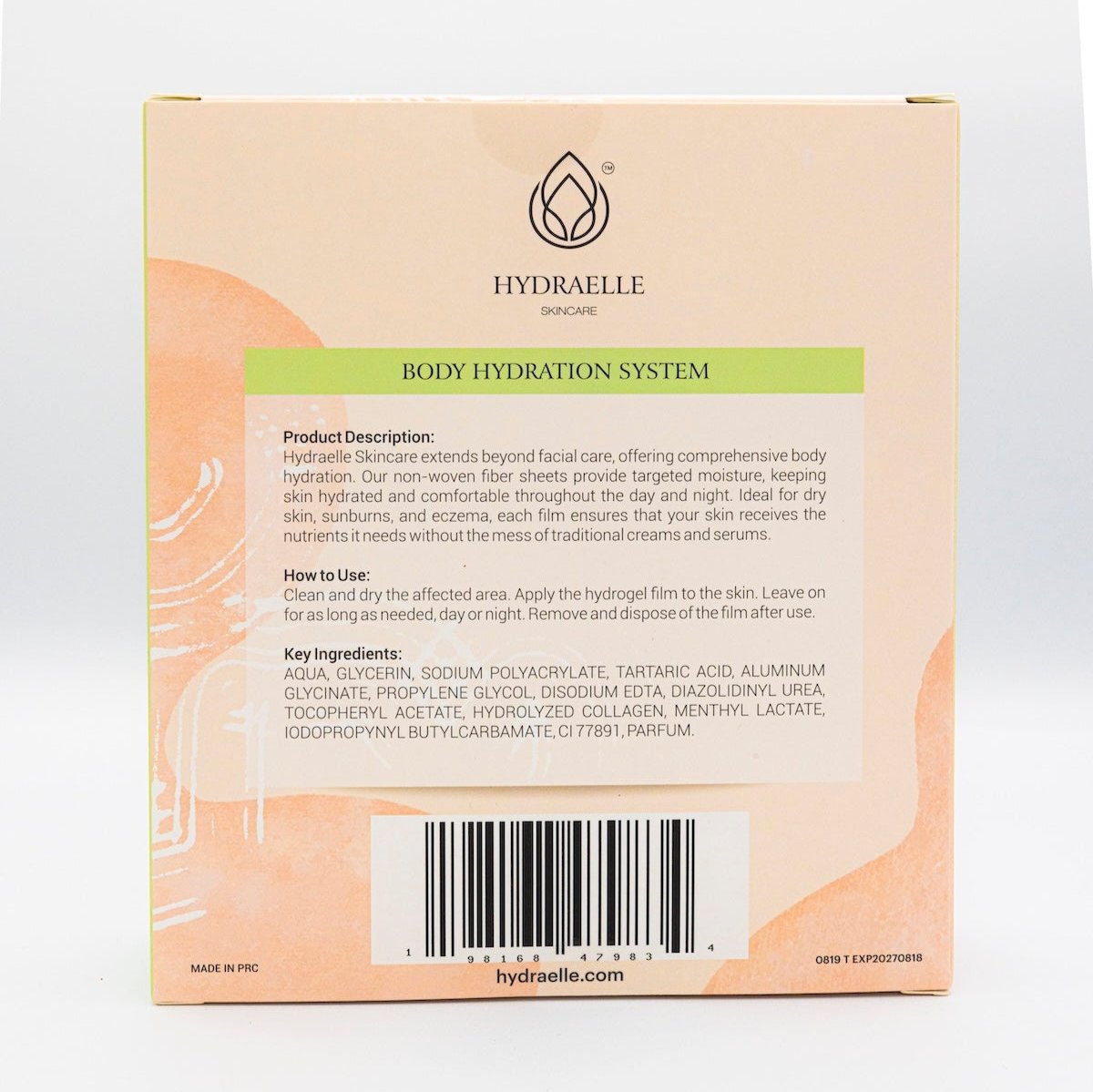 Body Hydration System - Non-Woven Fiber Sheets (8-Pack)